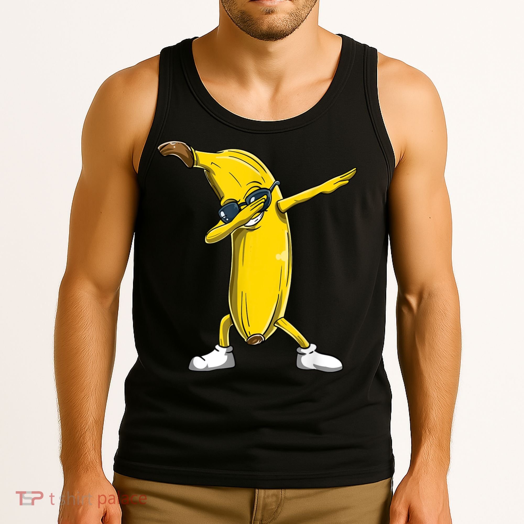Dabbing Banana Dance Funny Tank Top