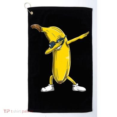 Dabbing Banana Dance Funny Golf Towel