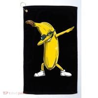 Dabbing Banana Dance Funny Golf Towel thumb 0