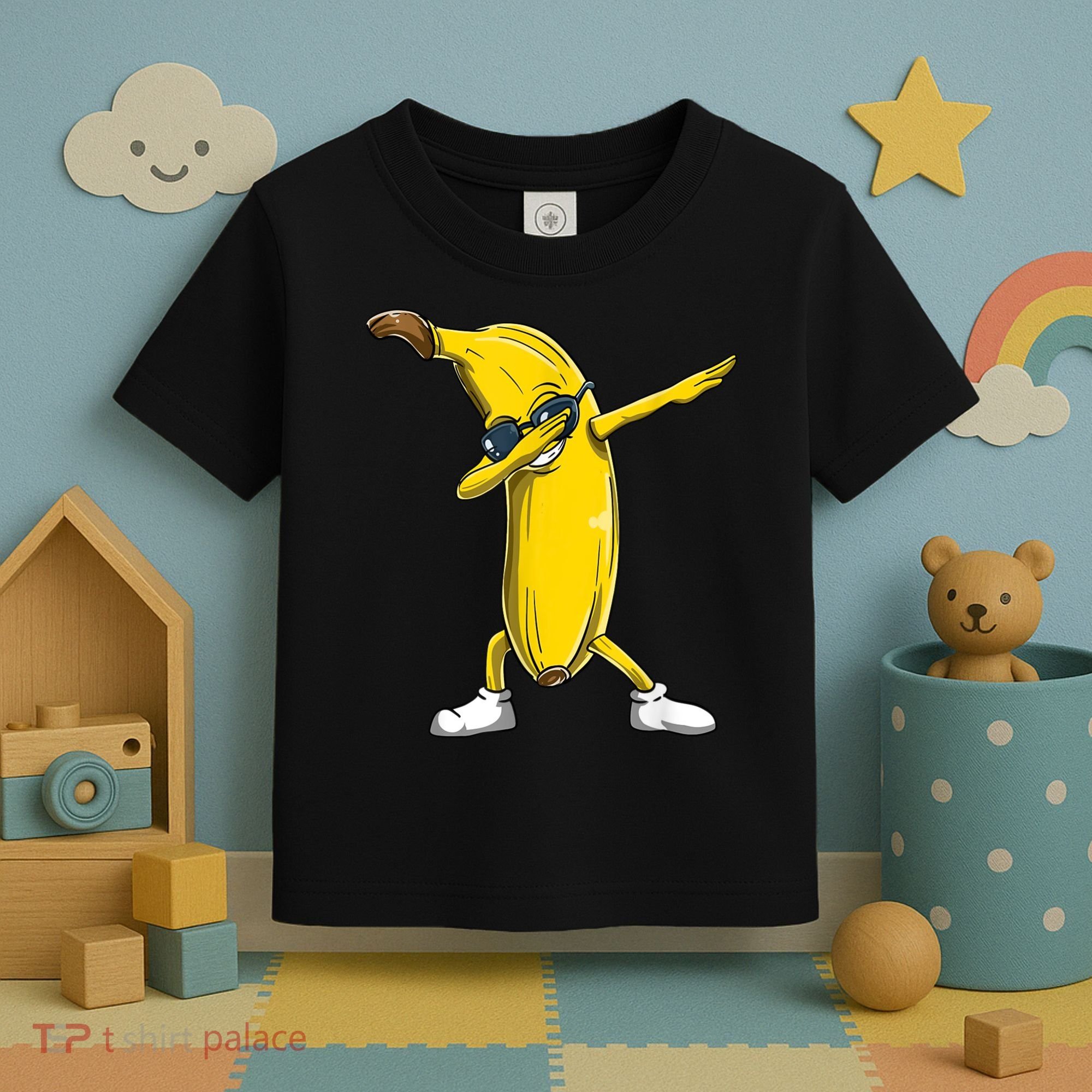 Dabbing Banana Dance Funny Toddler T-Shirt