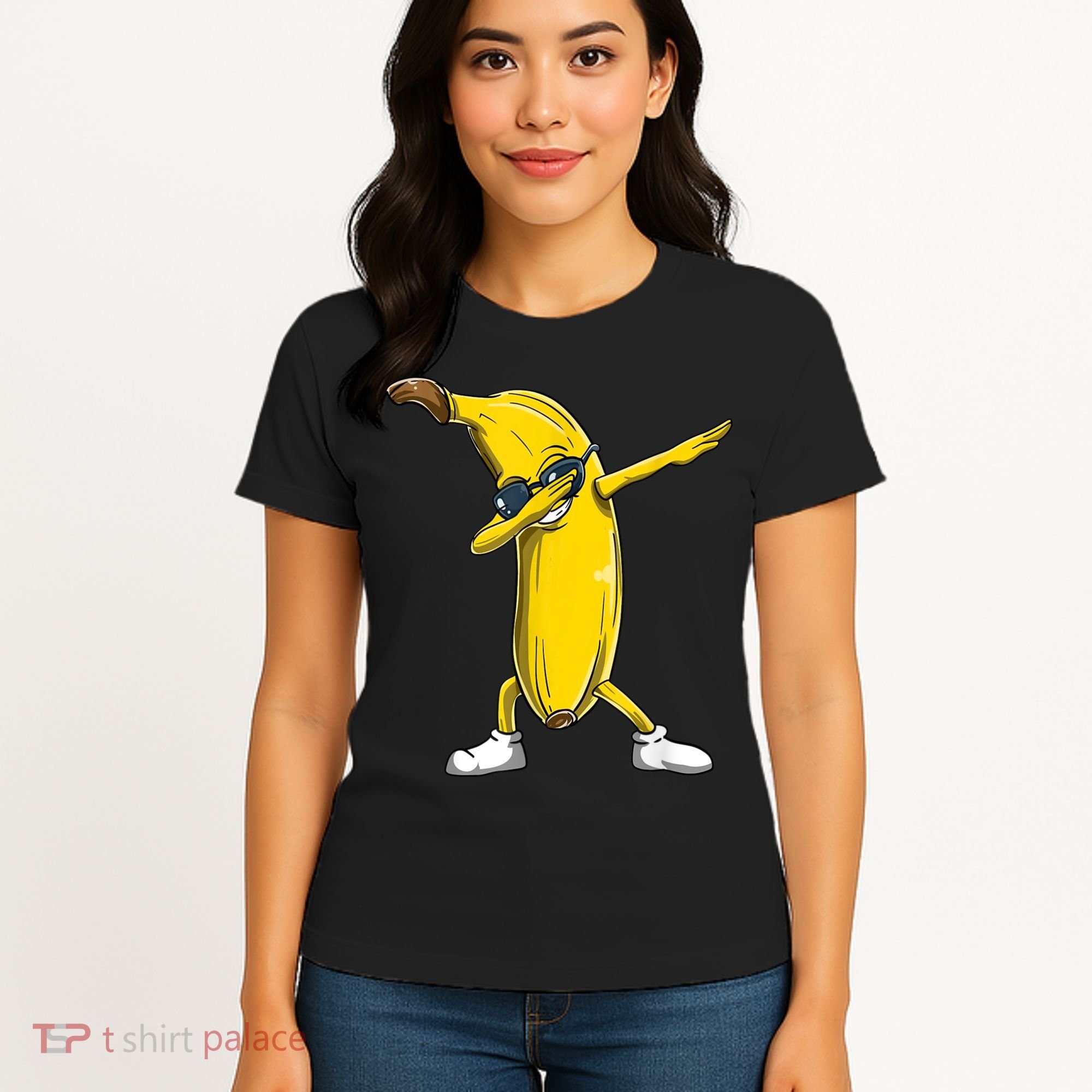 Dabbing Banana Dance Funny Women's T-Shirt