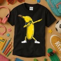 Dabbing Banana Dance Funny Kids T-Shirt thumb 3