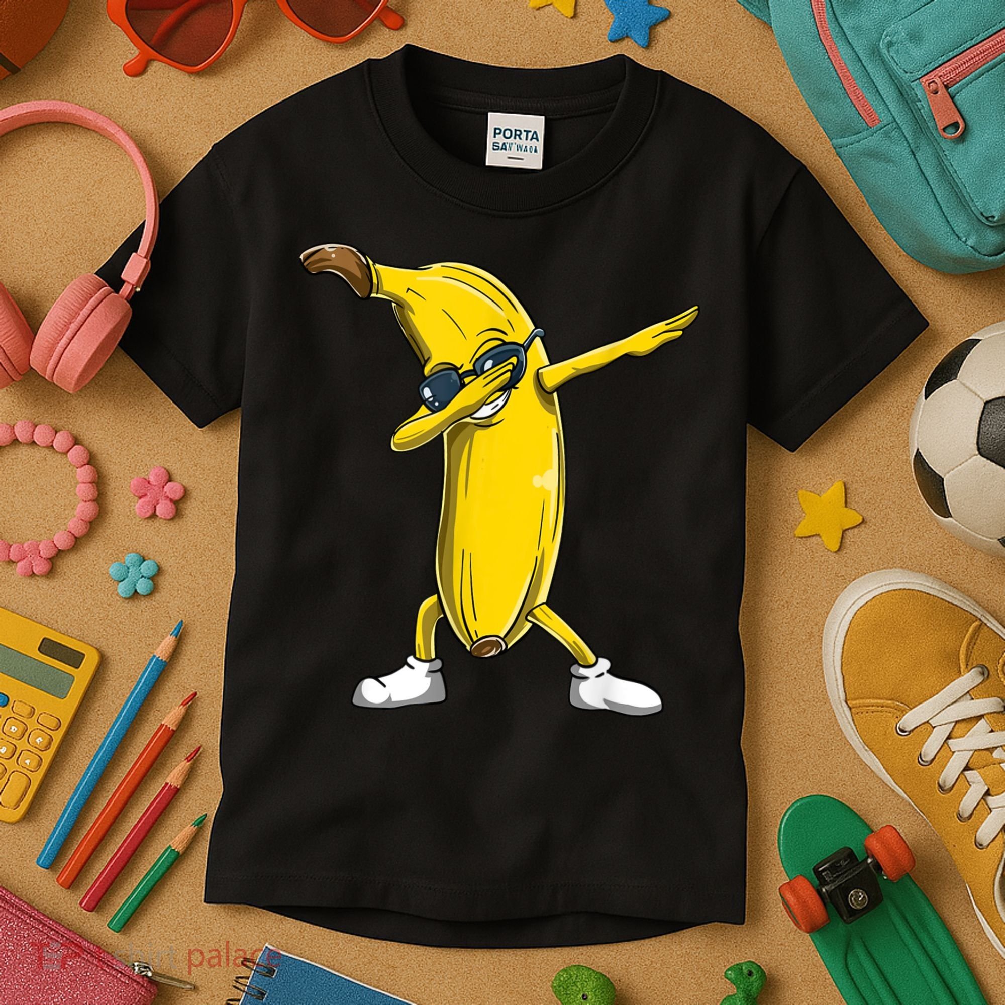 Dabbing Banana Dance Funny Kids T-Shirt