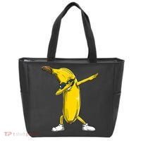 Dabbing Banana Dance Funny Tote Bag thumb 0