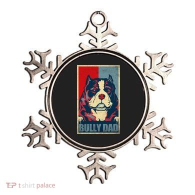 Dog Bully Dad Vintage American Bully Dad Great Gift Ornament