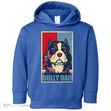 Dog Bully Dad Vintage American Bully Dad Great Gift Toddler Hoodie