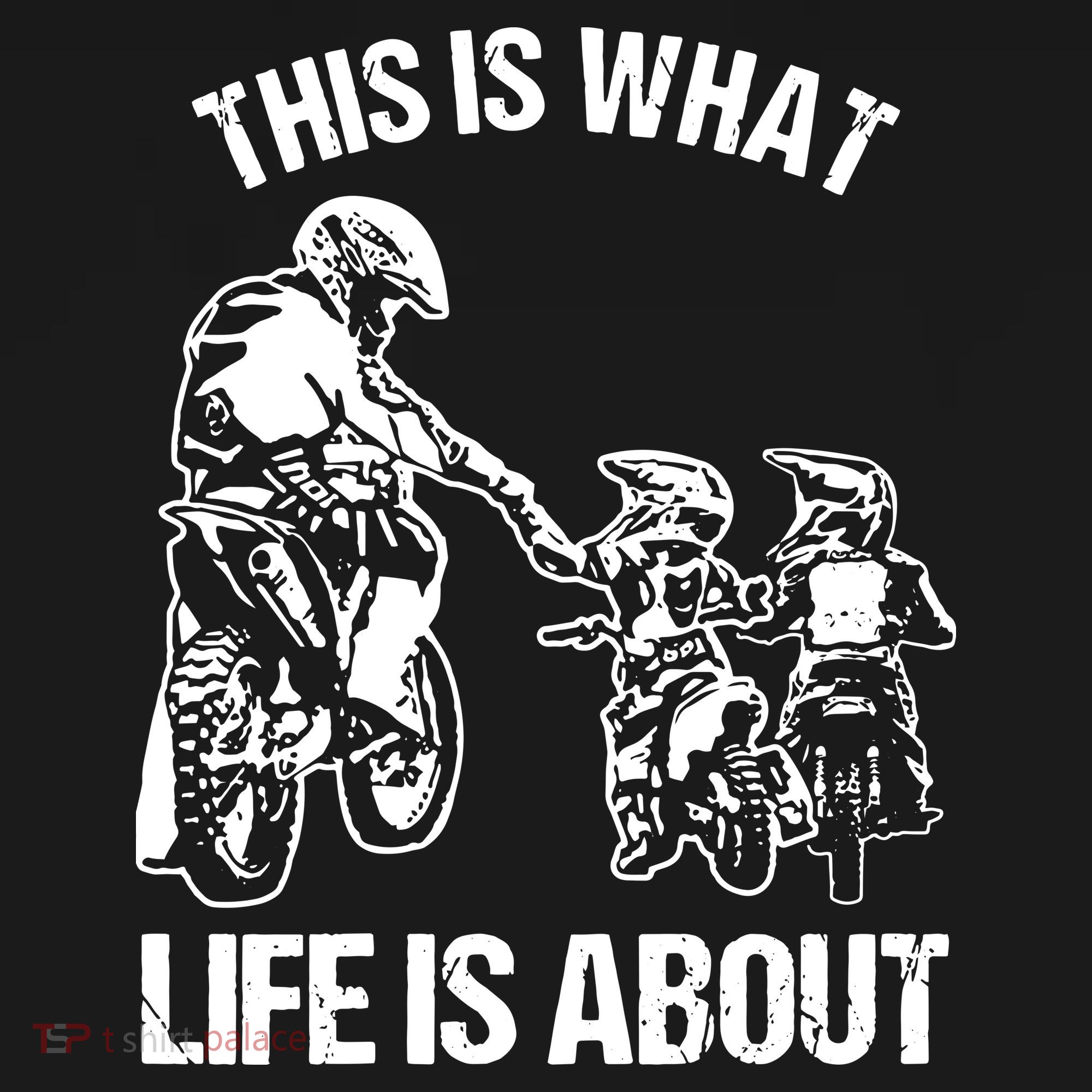 Dirt Bike Dad Motocross Motorcycle Biker Father And Son Backpack