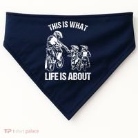 Dirt Bike Dad Motocross Motorcycle Biker Father And Son USA-Made Doggie Bandana thumb 0