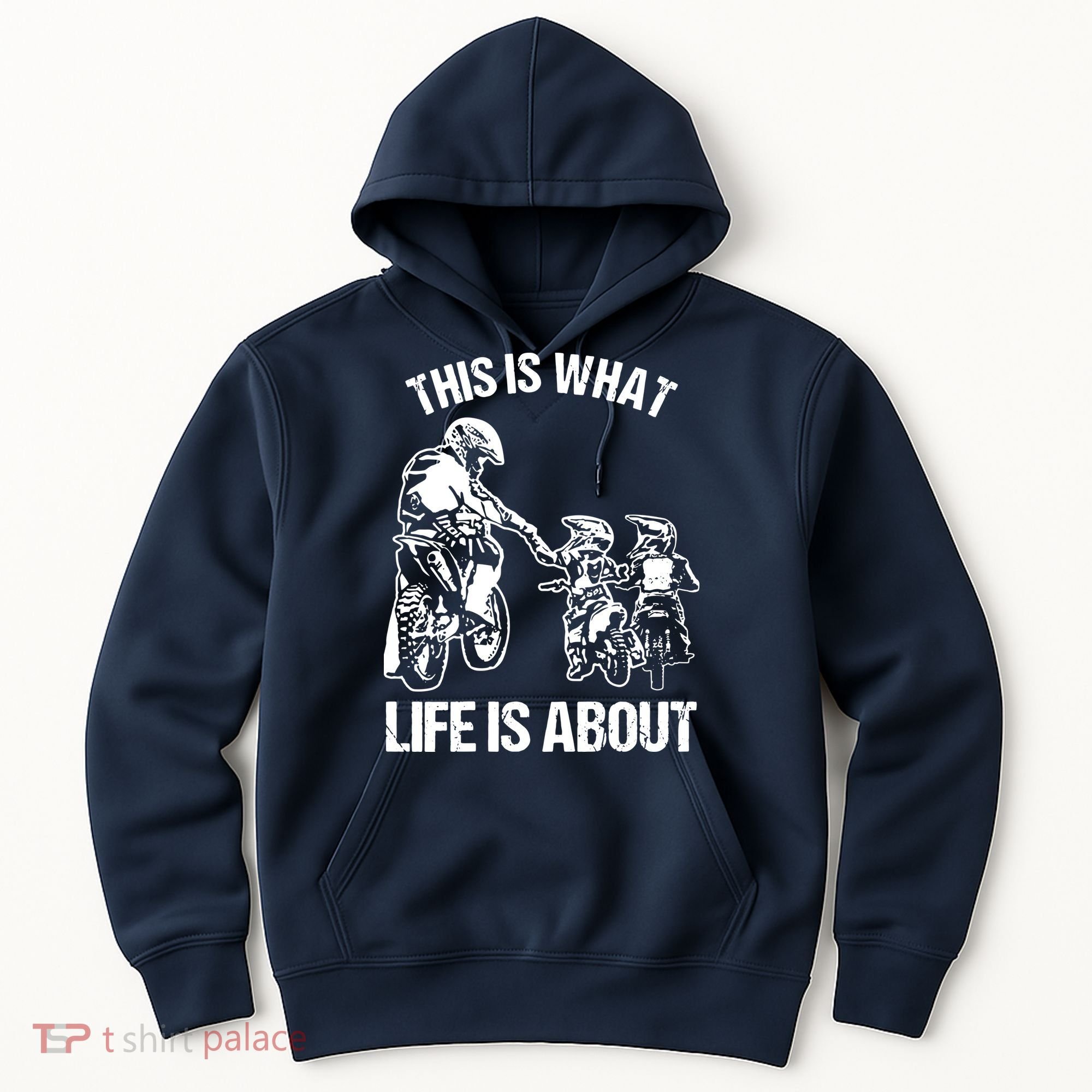 Dirt Bike Dad Motocross Motorcycle Biker Father And Son Hoodie