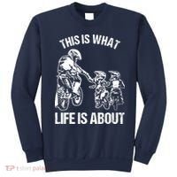 Dirt Bike Dad Motocross Motorcycle Biker Father And Son Sweatshirt thumb 0