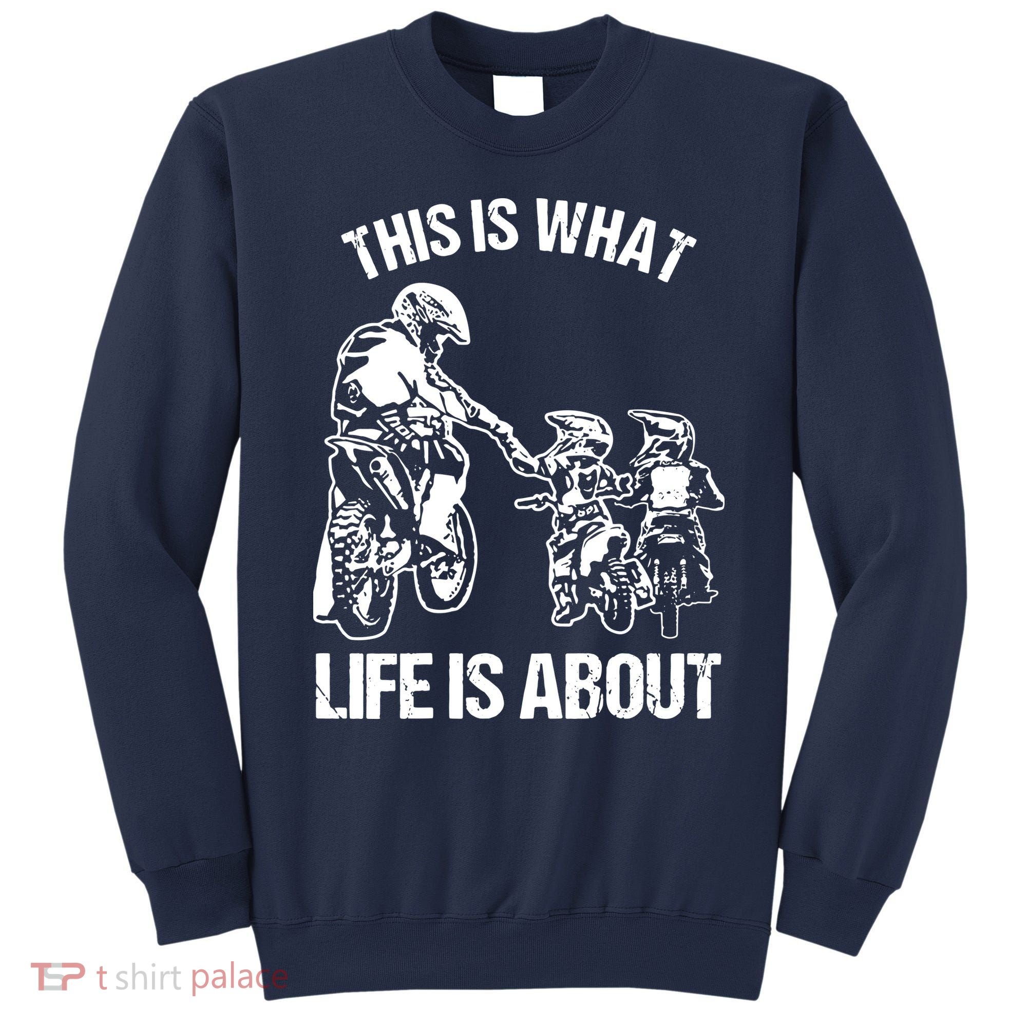 Dirt Bike Dad Motocross Motorcycle Biker Father And Son Sweatshirt
