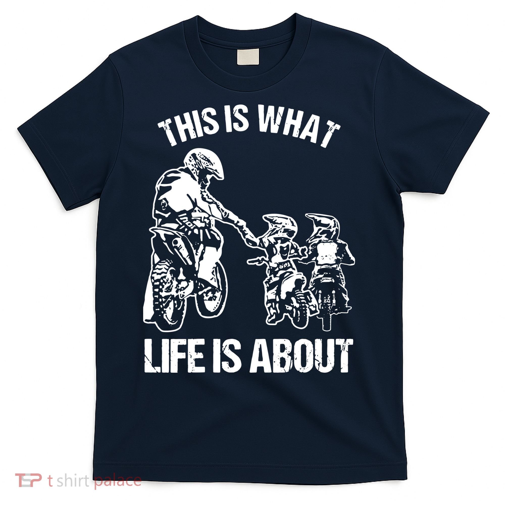 Dirt Bike Dad Motocross Motorcycle Biker Father And Son T-Shirt