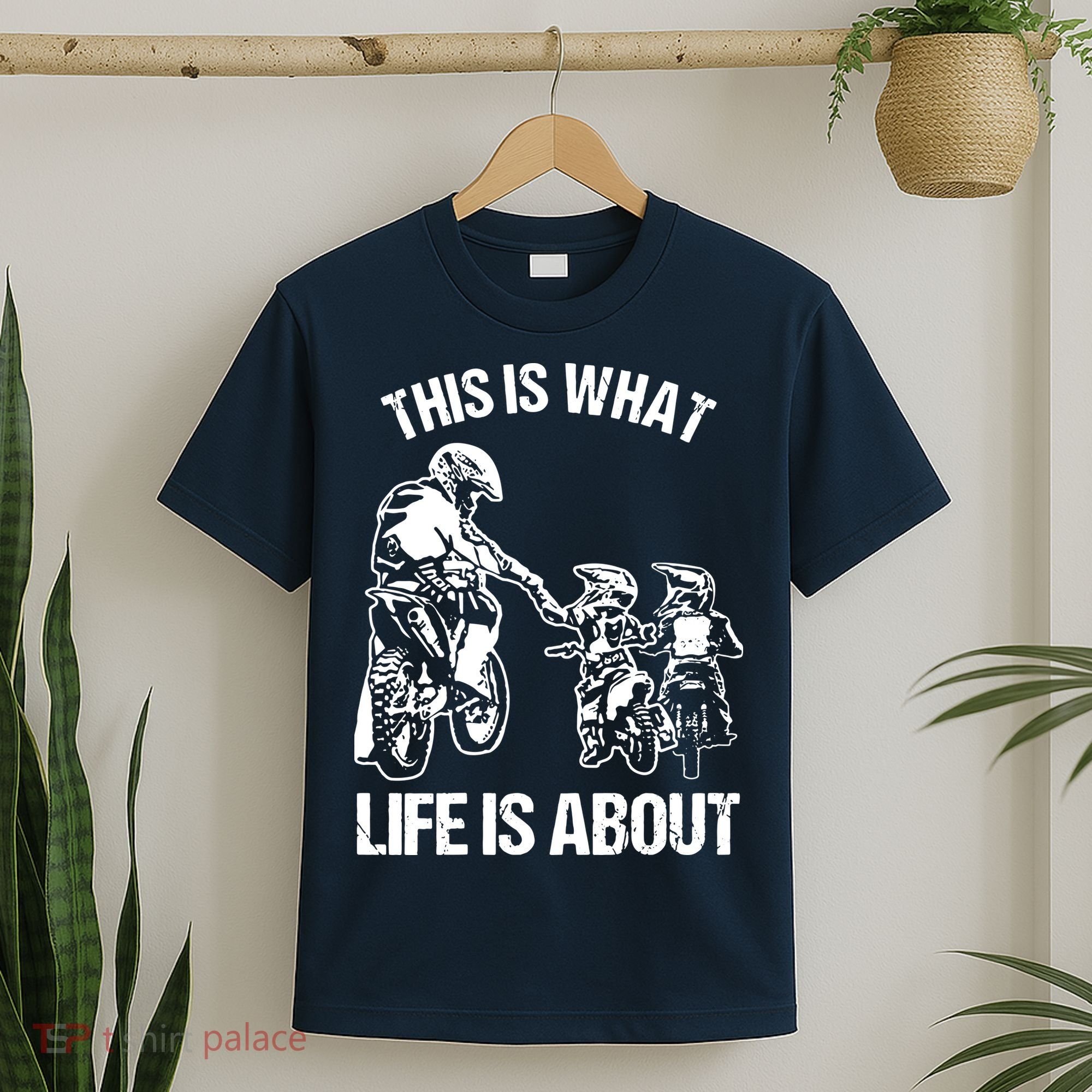 Dirt Bike Dad Motocross Motorcycle Biker Father And Son T-Shirt