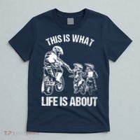 Dirt Bike Dad Motocross Motorcycle Biker Father And Son T-Shirt thumb 5