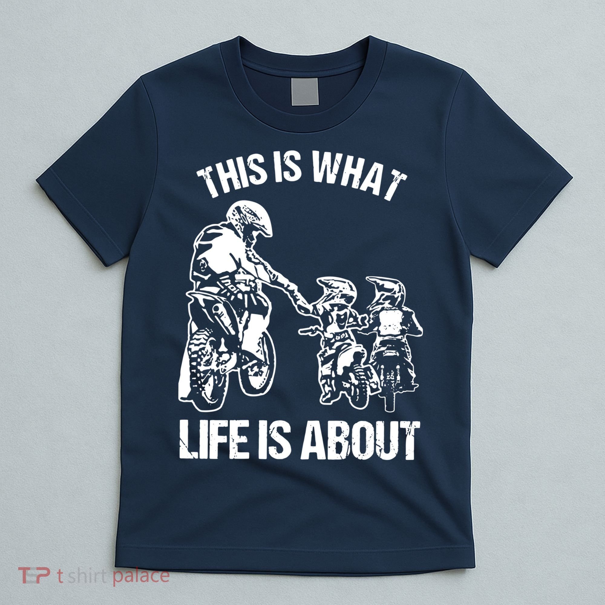 Dirt Bike Dad Motocross Motorcycle Biker Father And Son T-Shirt