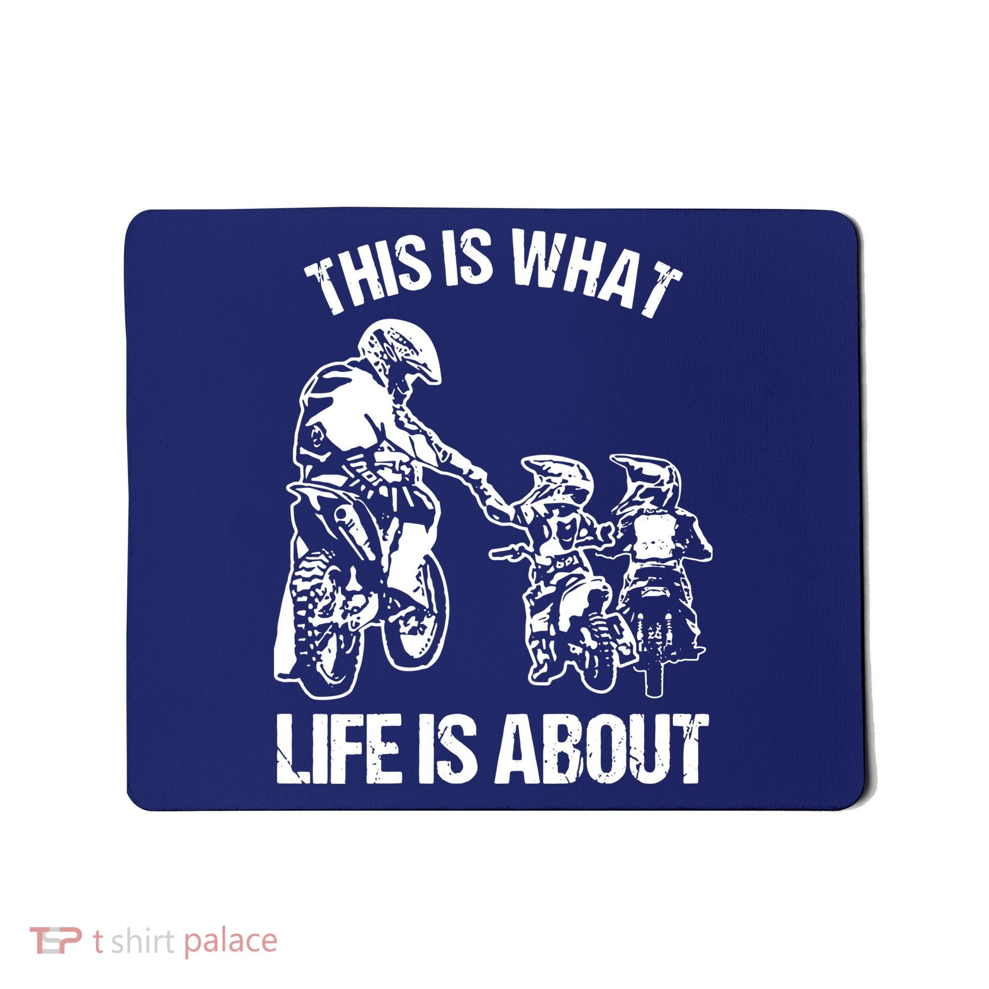 Dirt Bike Dad Motocross Motorcycle Biker Father And Son Mousepad