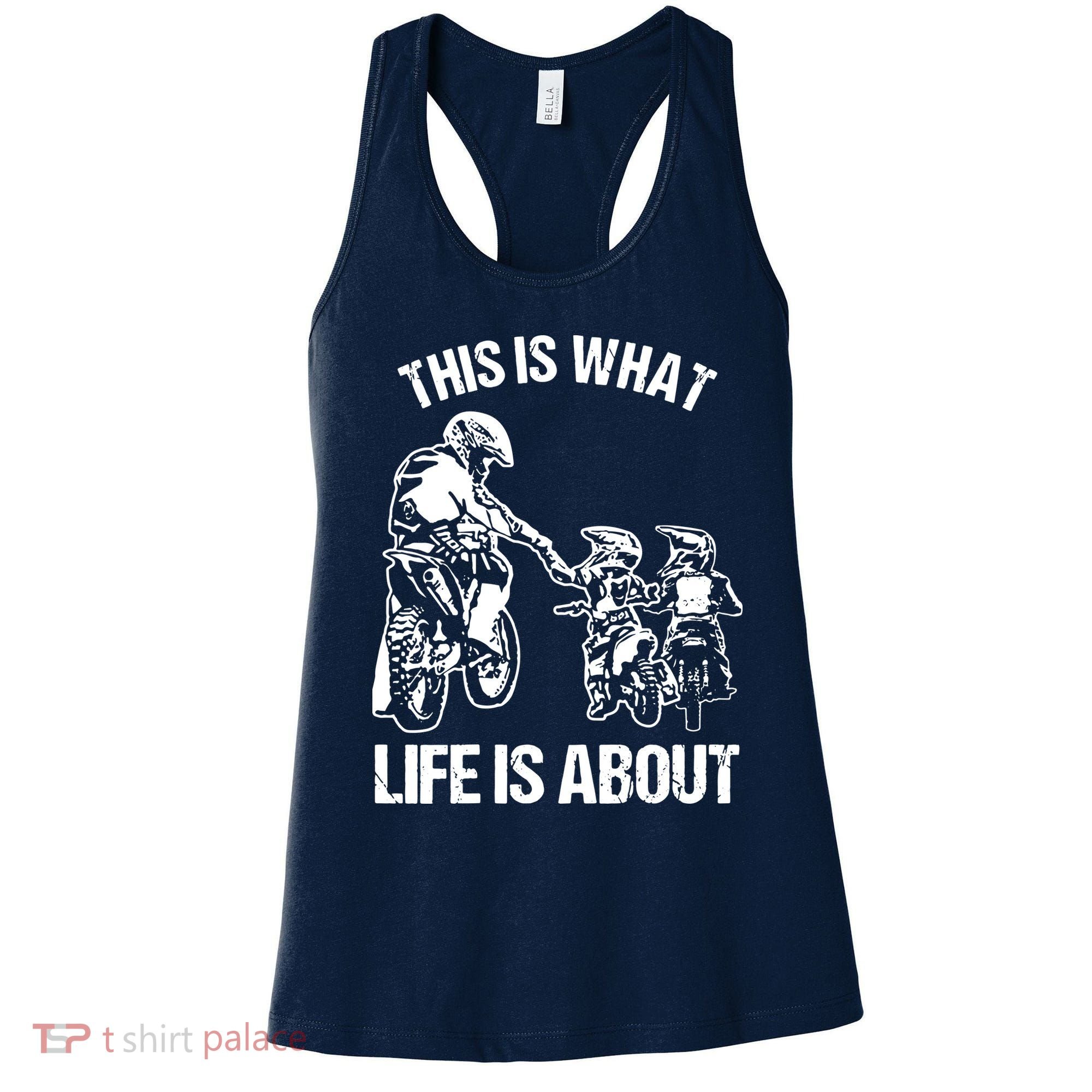 Dirt Bike Dad Motocross Motorcycle Biker Father And Son Women's Tank Top