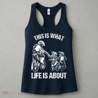 Dirt Bike Dad Motocross Motorcycle Biker Father And Son Women's Tank Top thumb 3