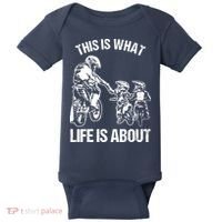 Dirt Bike Dad Motocross Motorcycle Biker Father And Son Baby Bodysuit thumb 0