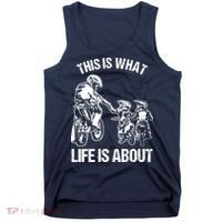 Dirt Bike Dad Motocross Motorcycle Biker Father And Son Tank Top thumb 0