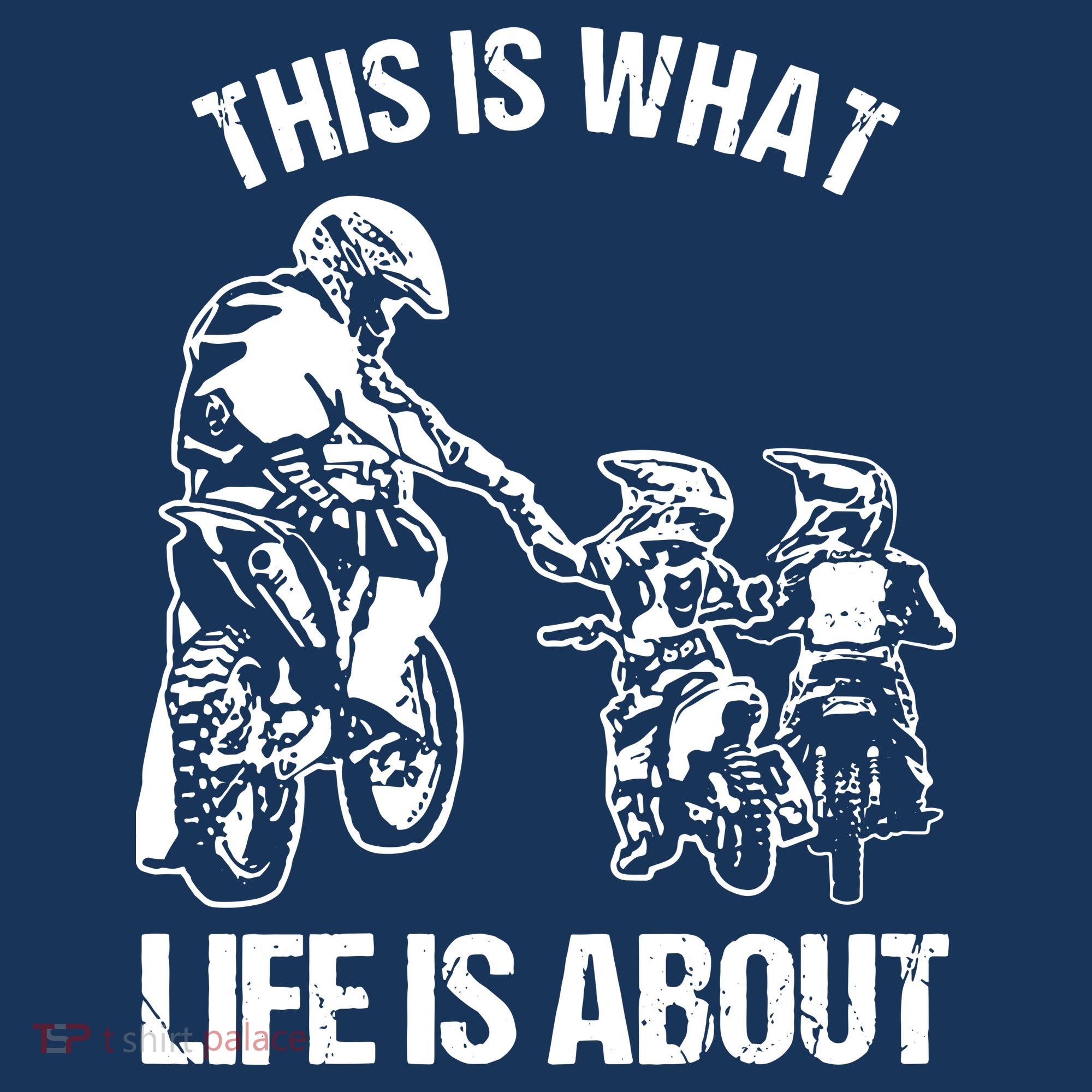 Dirt Bike Dad Motocross Motorcycle Biker Father And Son Golf Towel