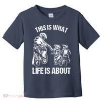 Dirt Bike Dad Motocross Motorcycle Biker Father And Son Toddler T-Shirt thumb 0