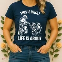 Dirt Bike Dad Motocross Motorcycle Biker Father And Son Women's T-Shirt thumb 2