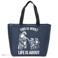 Dirt Bike Dad Motocross Motorcycle Biker Father And Son Tote Bag thumb 0