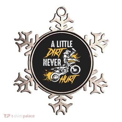 Dirt Bike Dirt Never Hurt Motocross Ornament