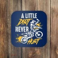 Dirt Bike Dirt Never Hurt Motocross Coaster thumb 0