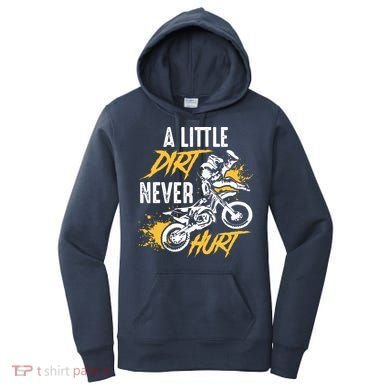 Dirt Bike Dirt Never Hurt Motocross Women's Hoodie