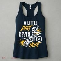 Dirt Bike Dirt Never Hurt Motocross Women's Tank Top thumb 3