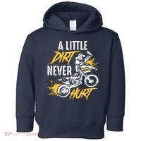 Dirt Bike Dirt Never Hurt Motocross Toddler Hoodie thumb 0