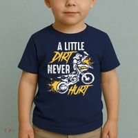 Dirt Bike Dirt Never Hurt Motocross Toddler T-Shirt thumb 2