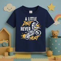Dirt Bike Dirt Never Hurt Motocross Toddler T-Shirt thumb 3