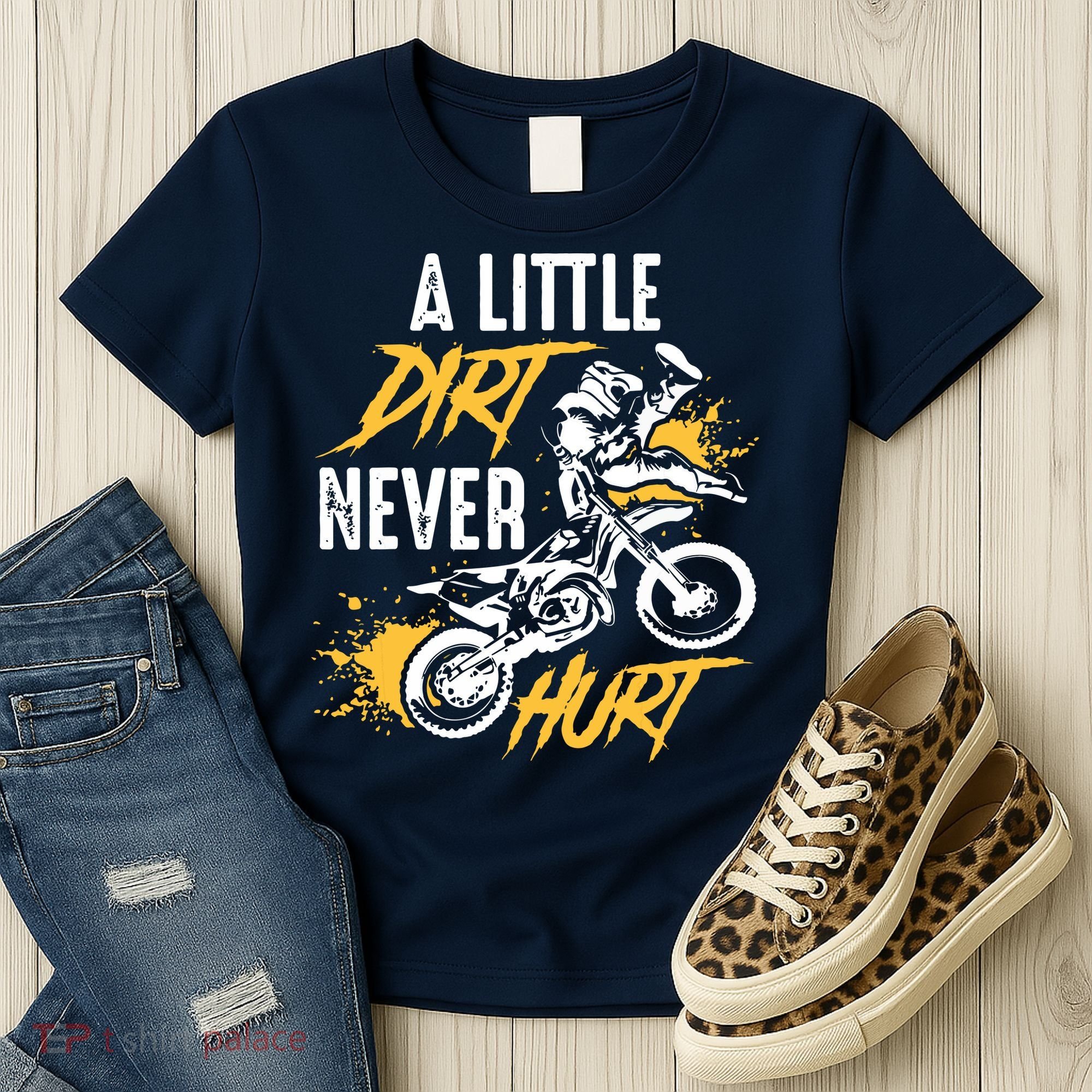 Dirt Bike Dirt Never Hurt Motocross Women's T-Shirt