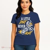 Dirt Bike Dirt Never Hurt Motocross Women's T-Shirt thumb 4