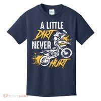 Dirt Bike Dirt Never Hurt Motocross Kids T-Shirt thumb 0
