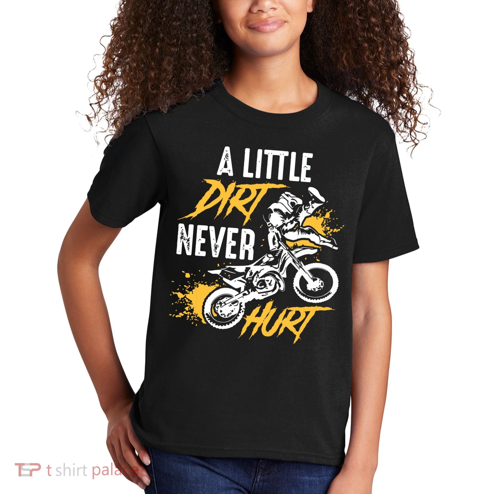 Dirt Bike Dirt Never Hurt Motocross Kids T-Shirt