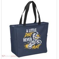 Dirt Bike Dirt Never Hurt Motocross Tote Bag thumb 2
