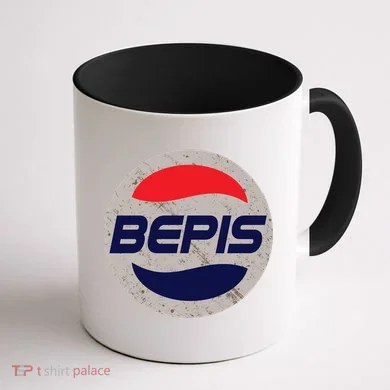 Distressed BEPIS Dank Meme Coffee Mug back