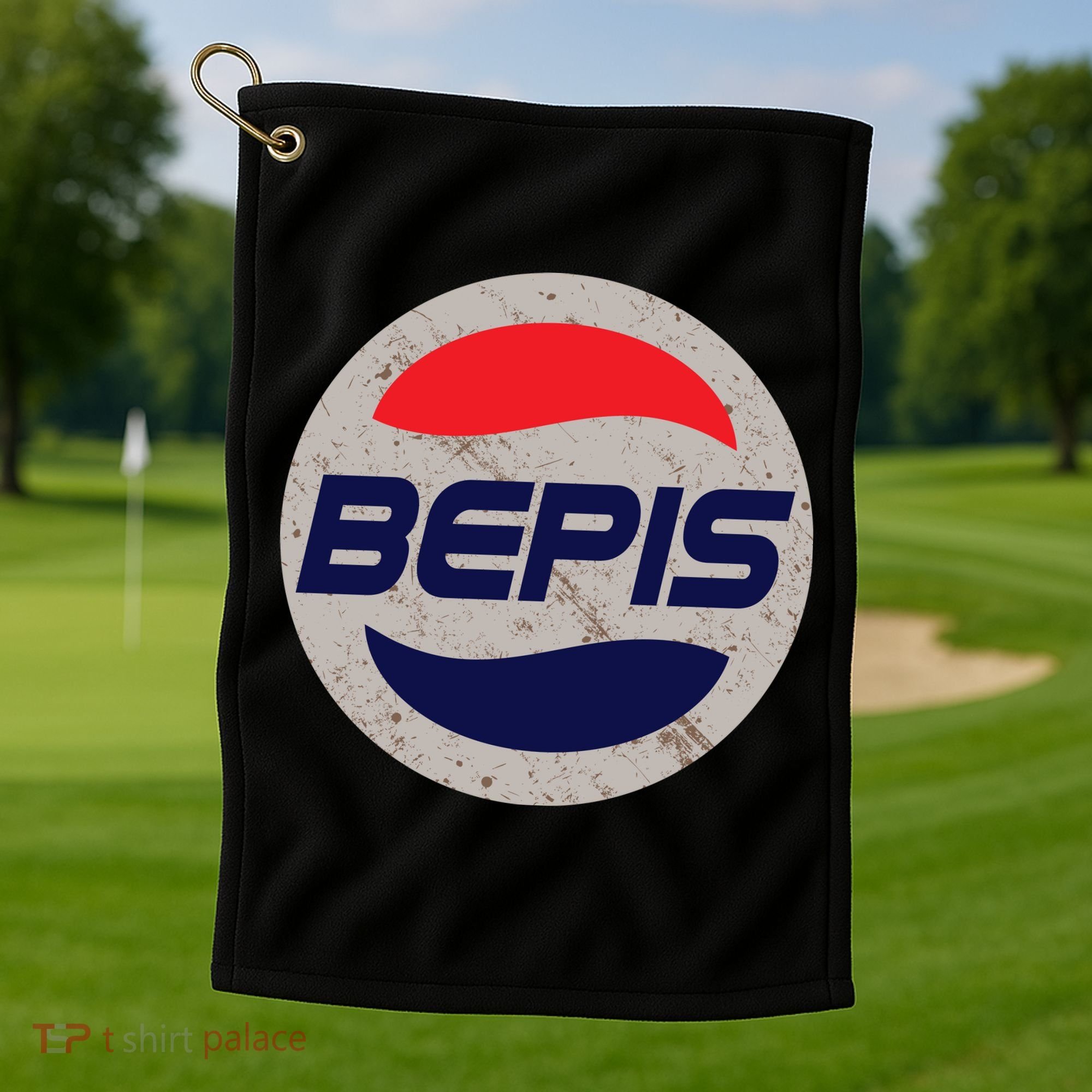 Distressed BEPIS Dank Meme Golf Towel