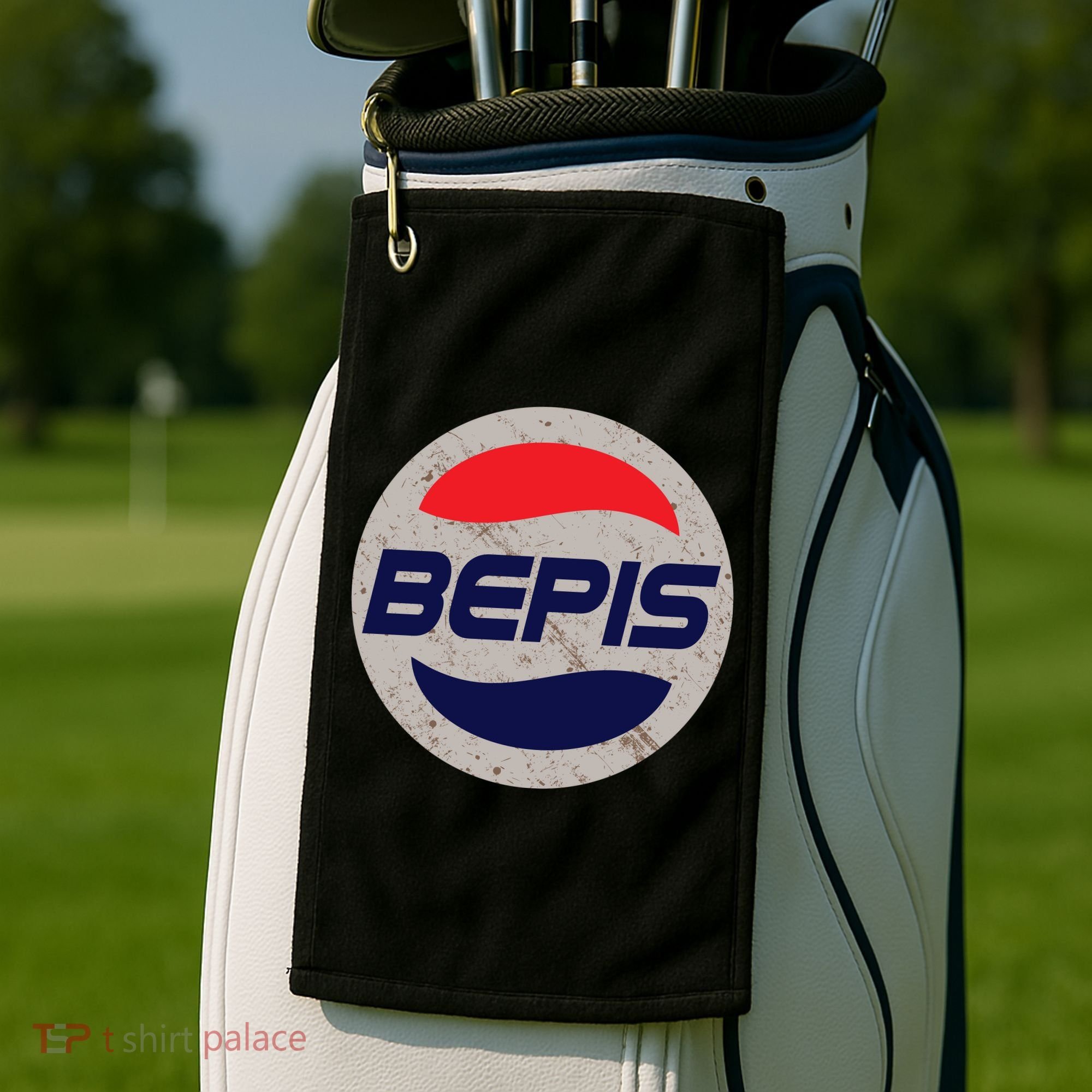 Distressed BEPIS Dank Meme Golf Towel