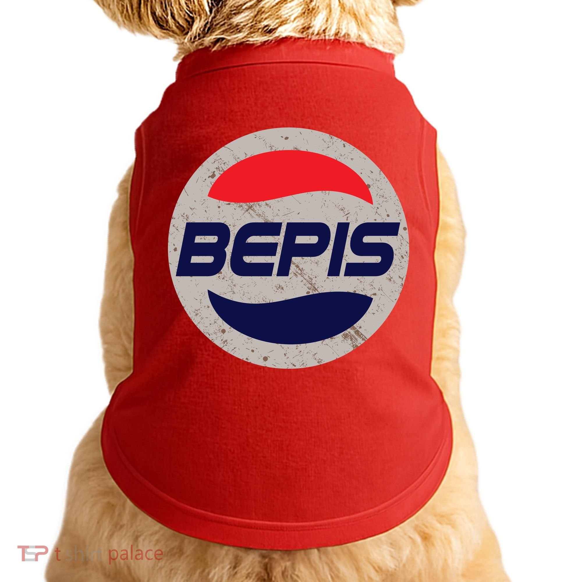 Distressed BEPIS Dank Meme Doggie Tank
