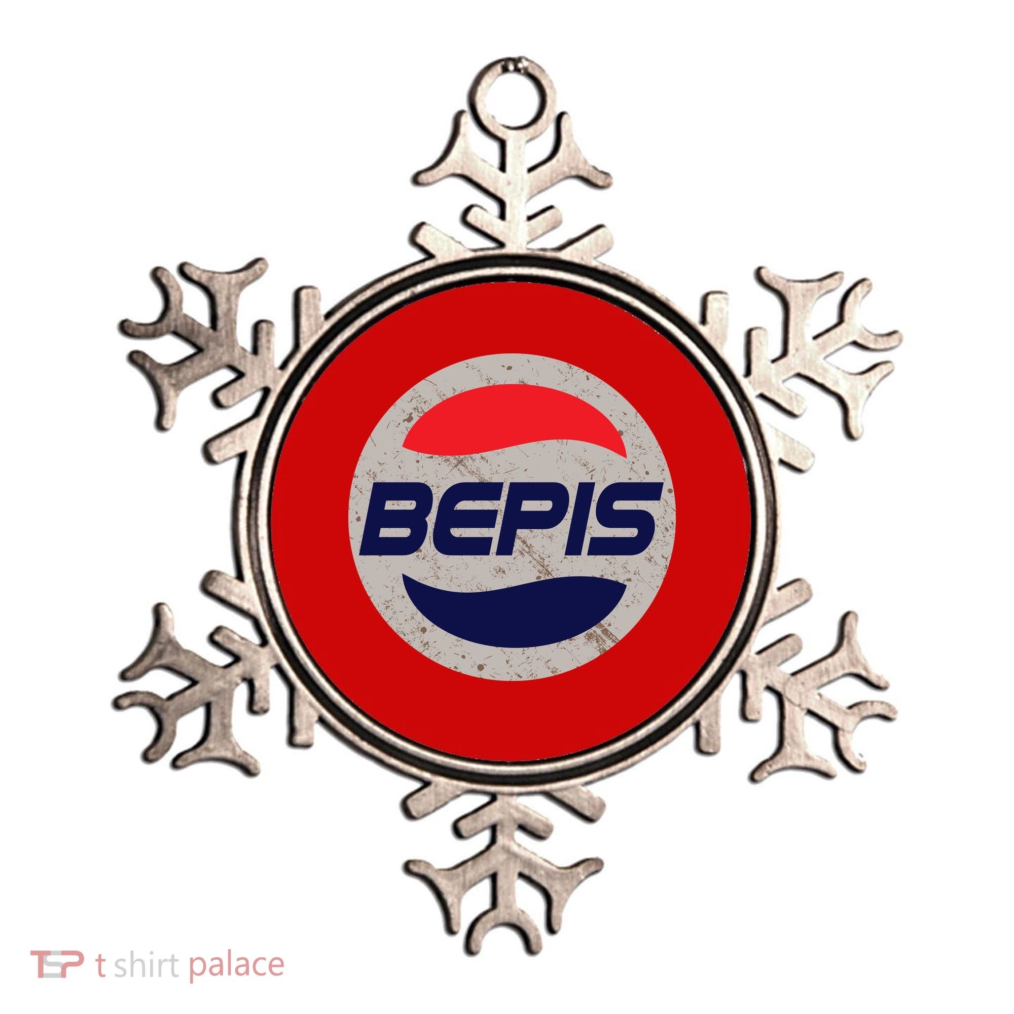 Distressed BEPIS Dank Meme Ornament