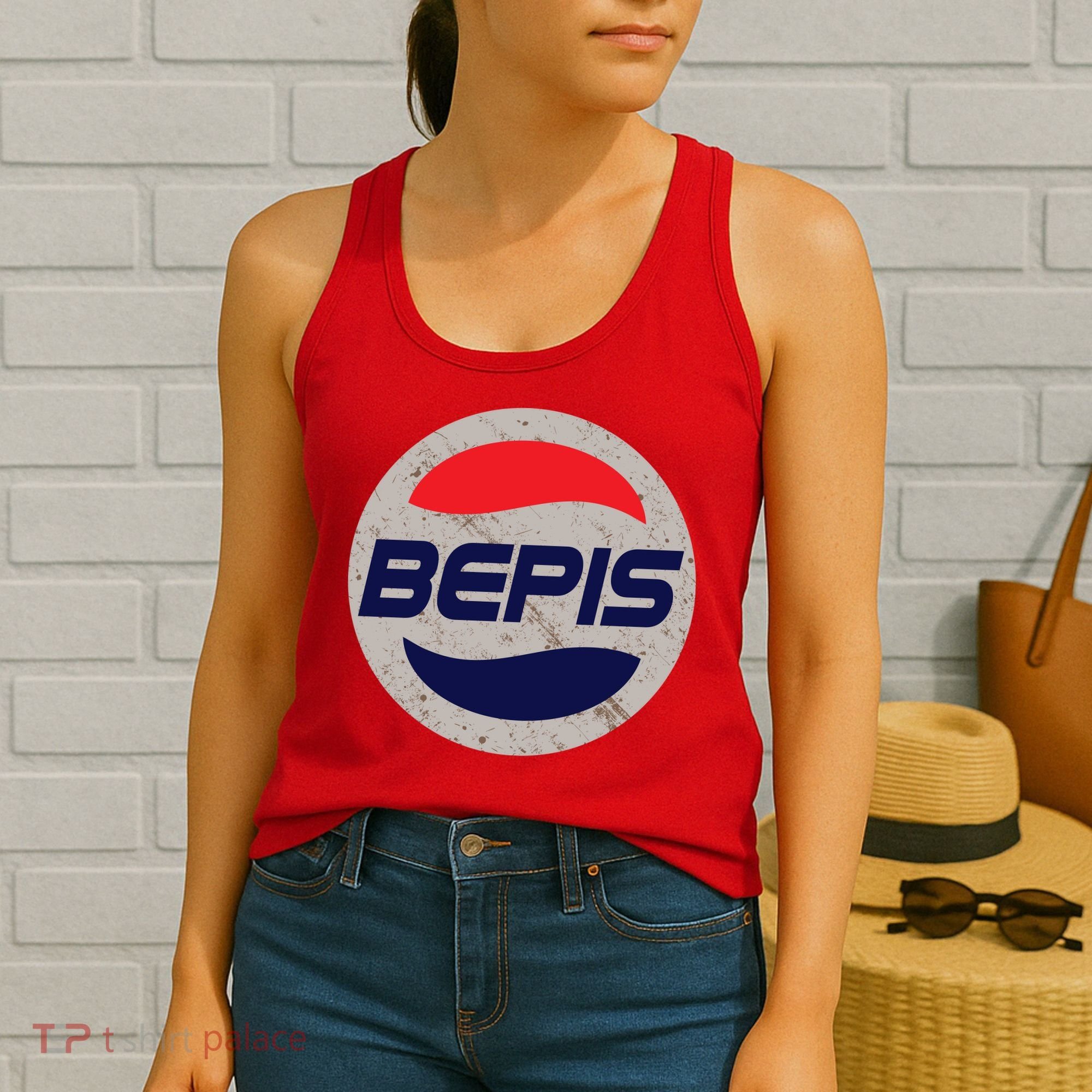 Distressed BEPIS Dank Meme Women's Tank Top