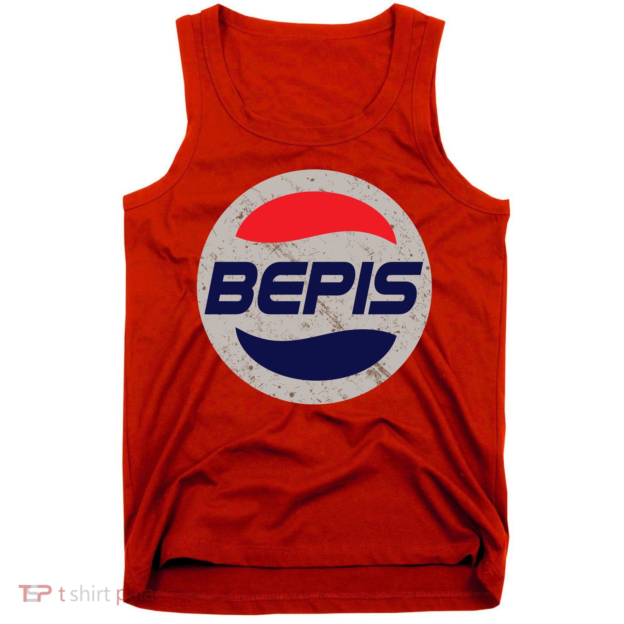 Distressed BEPIS Dank Meme Tank Top