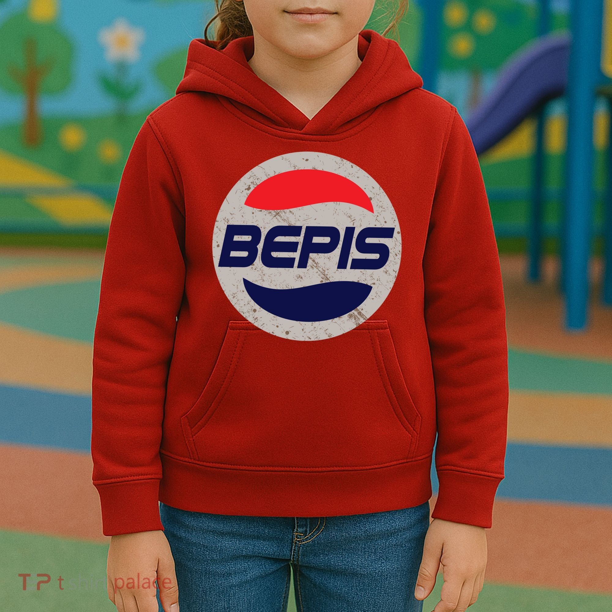 Distressed BEPIS Dank Meme Kids Hoodie