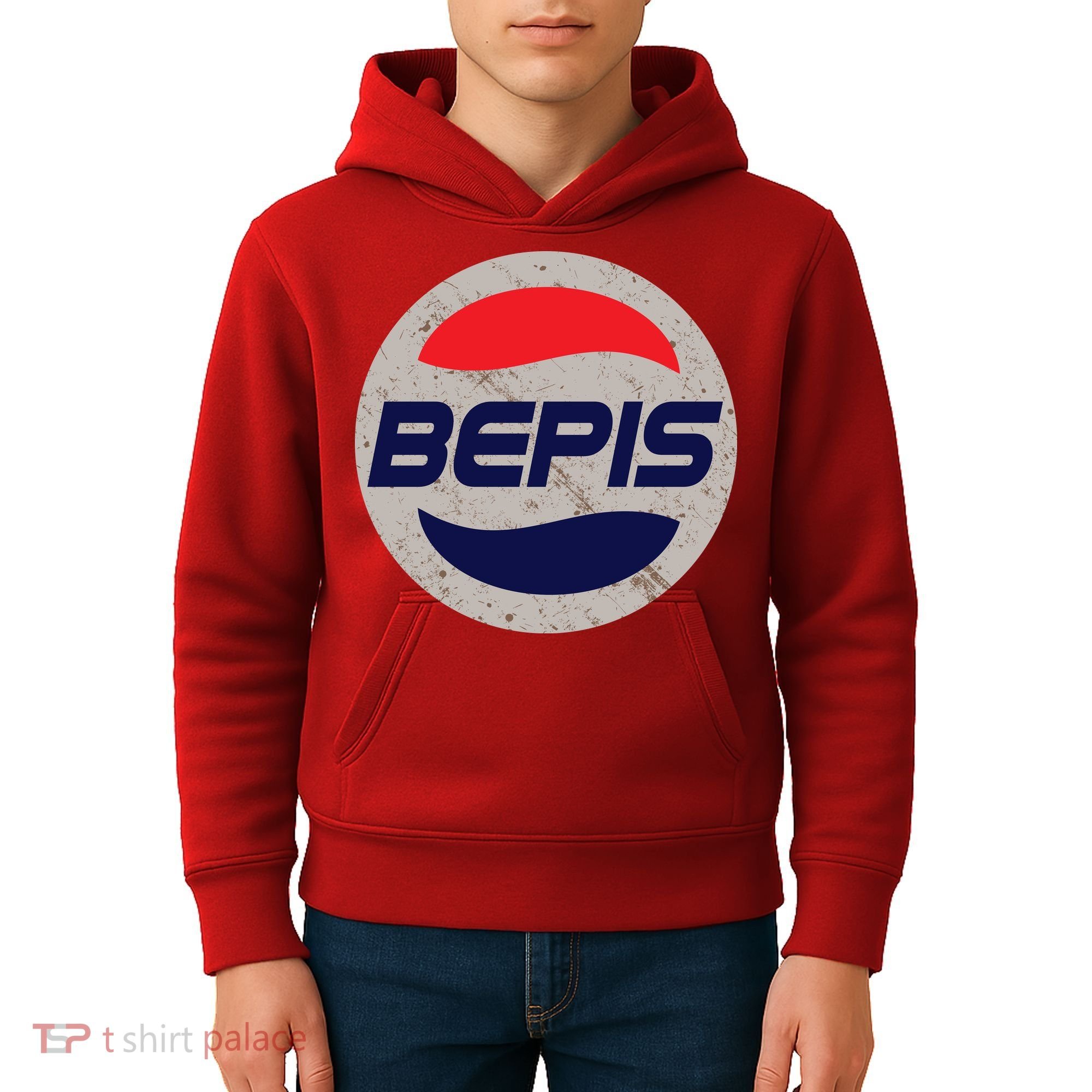 Distressed BEPIS Dank Meme Kids Hoodie