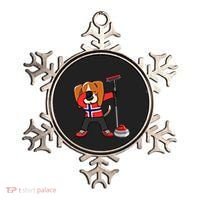 Dabbing Beagle Dog Norway Curling Lovers Jersey Winter Sport Gift Ornament thumb 0